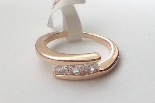 Köves női gyűrű 15 mm es
