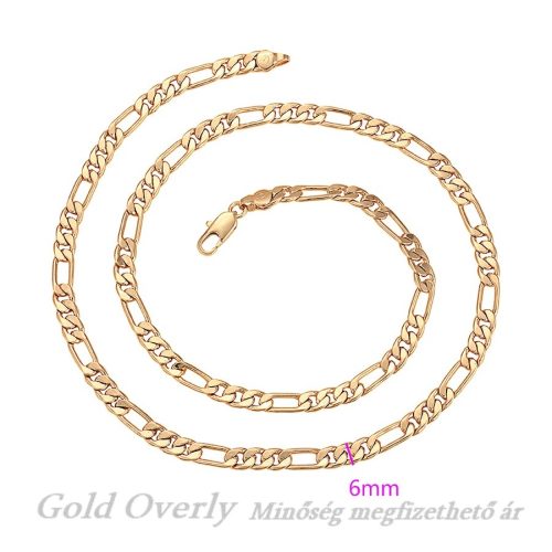 Gold Overly nyaklánc minőségi unisex 